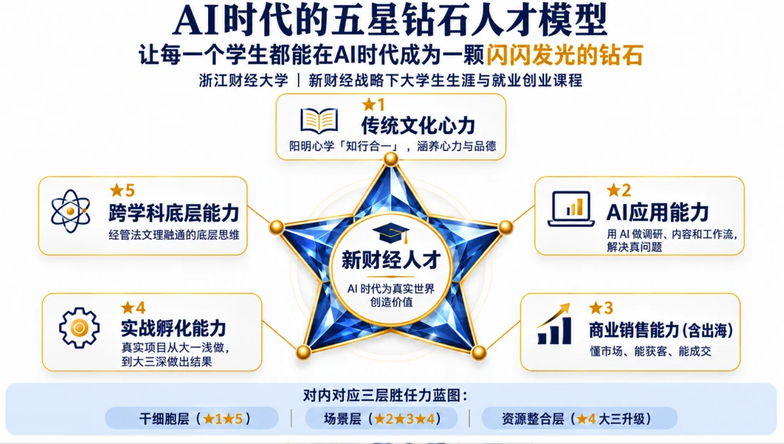 五星钻石人才模型